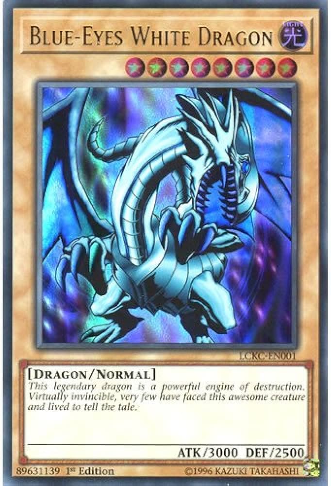 Blue Eyes White Dragon Yu-Gi-Oh card